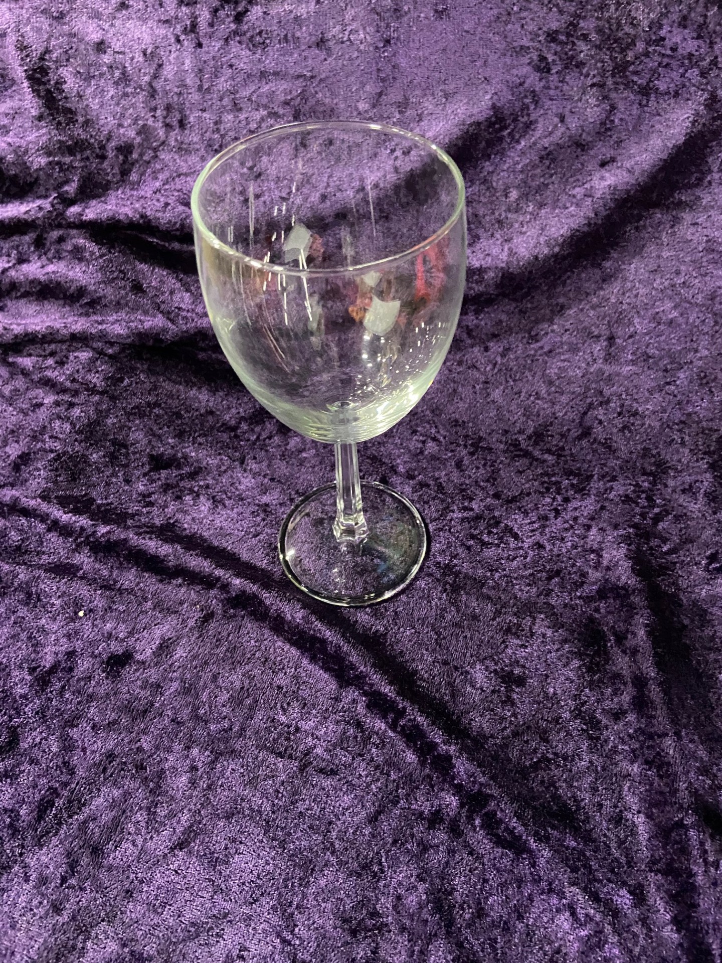 Cut Glass Stem Wine Glass